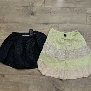 2 girls skirts size 4-5